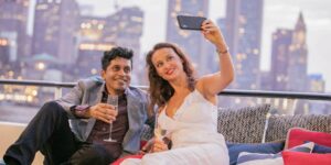 Couple onboard City Cruises vessel in Boston